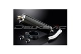 SUZUKI SV400 SV650 2003-2015 450MM OVAL CARBON BSAU SILENCER EXHAUST KIT