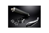 KAWASAKI Z750 2004-2006 KIT SCARICO SILENZIATORE BSAU CARBONIO OVALE DA 450 MM