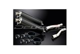 KAWASAKI GPZ500S 1987-2007 450MM OVAL CARBON BSAU SILENCER EXHAUST KIT