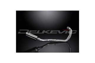 YZFR3 YZF-R3 2015-2024 / MINI 200MM (8 POLLICI) SILENZIATORE TONDO SISTEMA COMPLETO 2-1 ACCIAIO INOSSIDABILE 304