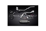 SUZUKI DR125SM 2009-14 FULL EXHAUST SYSTEM 200MM STAINLESS ROUND SILENCER