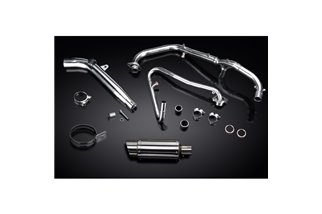 SISTEMA DI SCARICO COMPLETO HONDA XL125V VARADERO SILENZIATORE TONDO INOX DA 200 MM