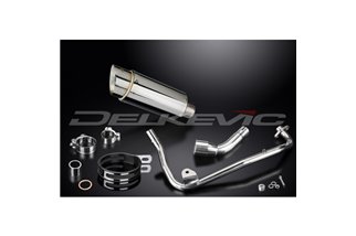 HONDA MSX125 GROM 13-15 PARAFANGO SISTEMA DI SCARICO COMPLETO 200MM ACCIAIO INOX TONDO