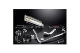 HONDA MSX125 GROM 13-15 PARAFANGO SISTEMA DI SCARICO COMPLETO 200MM ACCIAIO INOX TONDO