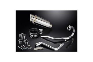 HONDA CRF250 LM 2012-16 SISTEMA DI SCARICO COMPLETO SILENZIATORE TONDO INOX DA 200 MM