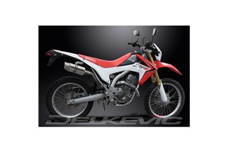 HONDA CRF250 L-M 2012-16 FULL EXHAUST SYSTEM 200MM STAINLESS ROUND SILENCER