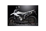 YAMAHA WR125X 2009-2018 SISTEMA DI SCARICO COMPLETO SILENZIATORE OVALE IN CARBONIO DA 225 MM