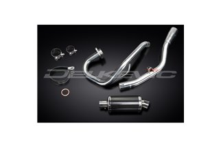 YAMAHA WR125R 2009-2018 SISTEMA DI SCARICO COMPLETO SILENZIATORE OVALE IN CARBONIO DA 225 MM