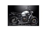 XSR700 2015-2021 / DS70 SILENZIATORE OVALE IN FIBRA DI CARBONIO DA 225 MM (9 POLLICI) SISTEMA COMPLETO 2-1