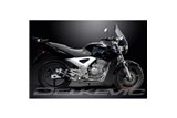 HONDA CBF250 2004-2012 SISTEMA DI SCARICO COMPLETO SILENZIATORE OVALE IN CARBONIO DA 225 MM