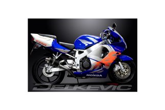 SISTEMA DI SCARICO HONDA CBR900RR FIREBLADE 1992-99 SILENZIATORE OVALE IN CARBONIO DA 225 MM