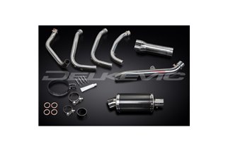 HONDA CB1100SF X11 1999-02 SCARICO COMPLETO 4-1 SILENZIATORE OVALE IN CARBONIO DA 225 MM