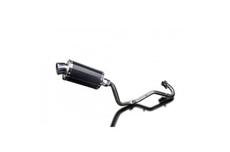 HONDA XR125L 2003-2010 SISTEMA DI SCARICO COMPLETO SILENZIATORE OVALE IN CARBONIO DA 225 MM