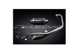 YAMAHA YBR125ED 2005-16 SISTEMA DI SCARICO COMPLETO SILENZIATORE OVALE IN CARBONIO DA 225 MM