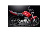 YAMAHA YBR125ED 2005-16 SISTEMA DI SCARICO COMPLETO SILENZIATORE OVALE IN CARBONIO DA 225 MM