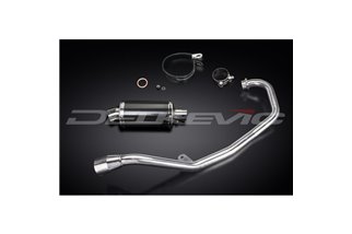 SISTEMA DI SCARICO COMPLETO HONDA CBR125R 2011-2018 SILENZIATORE OVALE IN CARBONIO DA 225 MM