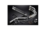 DAYTONA 675 675R 09-12 SILENZIATORE TONDO IN FIBRA DI CARBONIO 350MM 3-1 COMPLETO