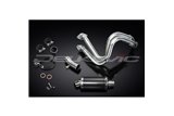 KAWASAKI NINJA 650 2017-21 SISTEMA DI SCARICO COMPLETO SILENZIATORE OVALE IN CARBONIO DA 225 MM