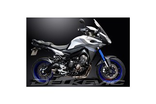 YAMAHA TRACER 900 2015-20 SISTEMA DI SCARICO COMPLETO SILENZIATORE OVALE IN CARBONIO DA 225 MM