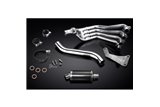 HONDA CBR650F CB650F 14-18 SISTEMA DI SCARICO COMPLETO SILENZIATORE OVALE IN CARBONIO DA 225 MM