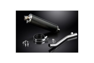 SUZUKI GSF1200 BANDIT 1995-2007 450MM OVAL CARBON BSAU SILENCER EXHAUST KIT