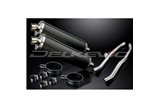 KAWASAKI ZZR1400 NINJA 2008-2011 KIT SCARICO SILENZIATORE BSAU CARBONIO OVALE DA 450 MM