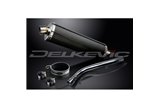 SUZUKI GSXR1000 K9 2009-11 DECAT 450MM OVALE CARBONIO BSAU SILENZIATORE SCARICO KIT