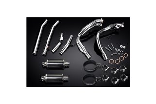 SUZUKI GSX1300R HAYABUSA 99-07 DECAT SCARICO COMPLETO 4-2 225MM CARBONIO OVALE