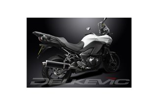 KIT SILENZIATORE SCARICO OVALE IN CARBONIO KAWASAKI 1000 VERSYS 2010-2014 450MM