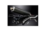 KIT SCARICO SILENZIATORE BSAU CARBONIO OVALE HONDA CB600F HORNET 1998-2002 450MM