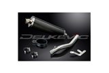 KIT SCARICO SILENZIATORE BSAU CARBONIO OVALE 450MM HONDA VFR800FI 1998-01 HI LEVEL