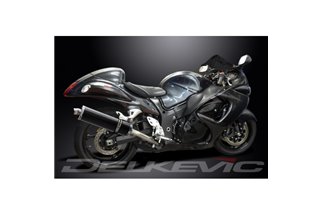 SUZUKI GSX1300R HAYABUSA 2008-2020 KIT SCARICO SILENZIATORE BSAU CARBONIO OVALE DA 450 MM