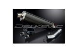 SUZUKI GSF650 BANDIT 2007-2014 450MM OVAL CARBON BSAU SILENCER EXHAUST KIT