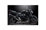 SUZUKI GSF650 BANDIT 2007-2014 450MM OVAL CARBON BSAU SILENCER EXHAUST KIT