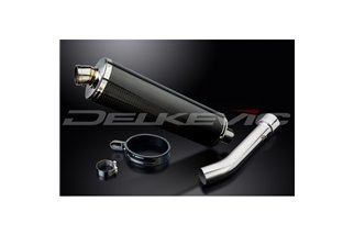 APRILIA TUONO R FACTORY 2002-05 KIT SCARICO SILENZIATORE BSAU CARBONIO OVALE 450MM