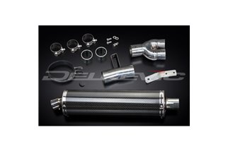 HONDA NT400 BROS NT650HAWK 88-92 450MM OVALE CARBONIO BSAU KIT SCARICO SILENZIATORE