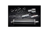 HONDA NT400 BROS NT650HAWK 88-92 450MM OVALE CARBONIO BSAU KIT SCARICO SILENZIATORE