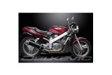 HONDA NT400 BROS NT650HAWK 88-92 450MM OVALE CARBONIO BSAU KIT SCARICO SILENZIATORE