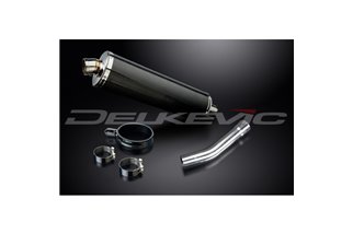 SUZUKI GSXR600 2001-2005 K1-K5 450MM OVALE CARBONIO BSAU KIT SCARICO SILENZIATORE