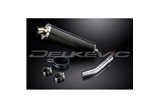 SUZUKI GSXR600 2001-2005 K1-K5 450MM OVALE CARBONIO BSAU KIT SCARICO SILENZIATORE