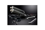 KAWASAKI KLV1000 2004-2005 450MM OVAL CARBON BSAU SILENCER EXHAUST KIT