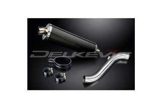 HONDA VFR1200F 2010-2016 450MM OVAL CARBON BSAU SILENCER EXHAUST KIT