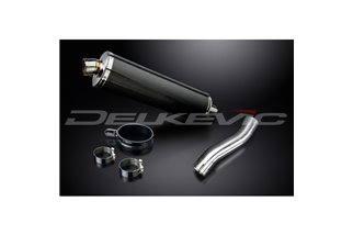 KIT SCARICO SILENZIATORE BSAU CARBONIO OVALE HONDA CBR500R 2013-2015 450MM