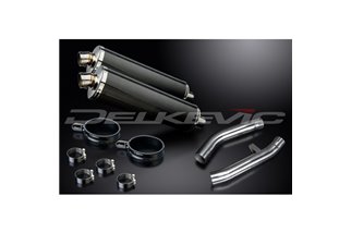 KIT SCARICO SILENZIATORE BSAU CARBONIO OVALE YAMAHA FJR1300 2001-2005 450MM