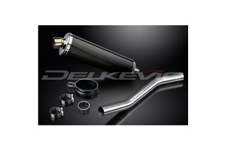 KAWASAKI ZX9R NINJA 2000-2001 450MM OVAL CARBON BSAU SILENCER EXHAUST KIT