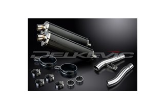 TRIUMPH TROPHY 900 1996-2002 KIT SCARICO SILENZIATORE BSAU CARBONIO OVALE DA 450 MM