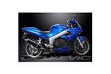 TRIUMPH SPRINT RS 955I 2004-2005 DECAT 450MM KIT SCARICO OVALE CARBONIO BSAU