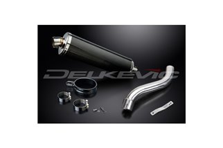 SUZUKI SV650 1998-2002 KIT SCARICO SILENZIATORE BSAU CARBONIO OVALE 450MM HI-LEVEL