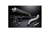 SUZUKI SV650 1998-2002 KIT SCARICO SILENZIATORE BSAU CARBONIO OVALE 450MM HI-LEVEL