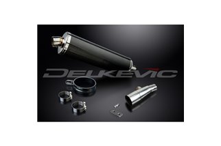 HONDA FJS600 FJS400 SILVERWING 02-14 450MM OVAL CARBON BSAU SILENCER EXHAUST KIT